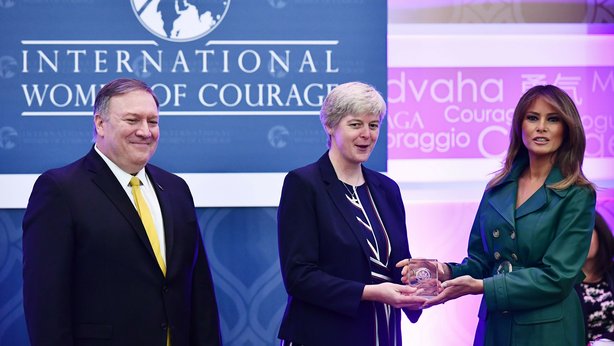 Sr Orla Treacy receives International Woman of Courage Award 2019