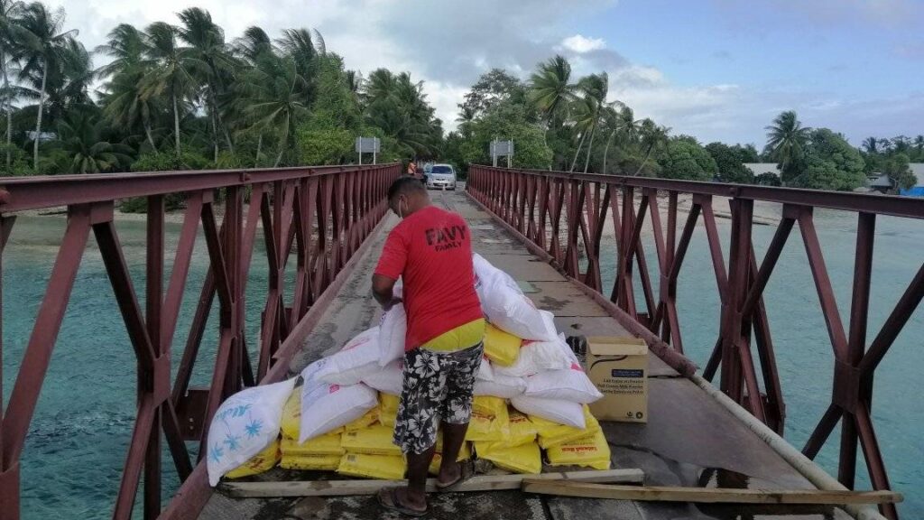 A state of emergency has been declared in Kiribati following a sharp rise of positive COVID cases since their borders opened for international travel in January 2022. (Images courtesy of Fr Martin Everi MSC, via @mscprovinceofthepacificislands on Facebook.)