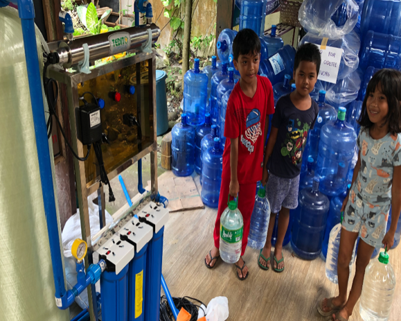 Hope springs with a new rainwater filtration system in the Philippines