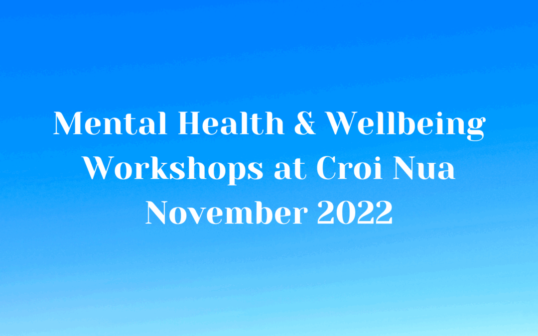 Mental Health & Wellbeing Workshops at Croi Nua