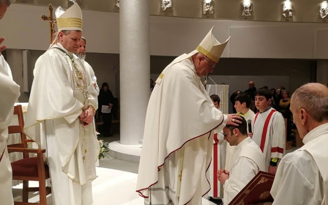 An international celebration: Bishop Fintan Gavin travels from Cork to Italy to ordain Fr Giacomo Gelardi MSC